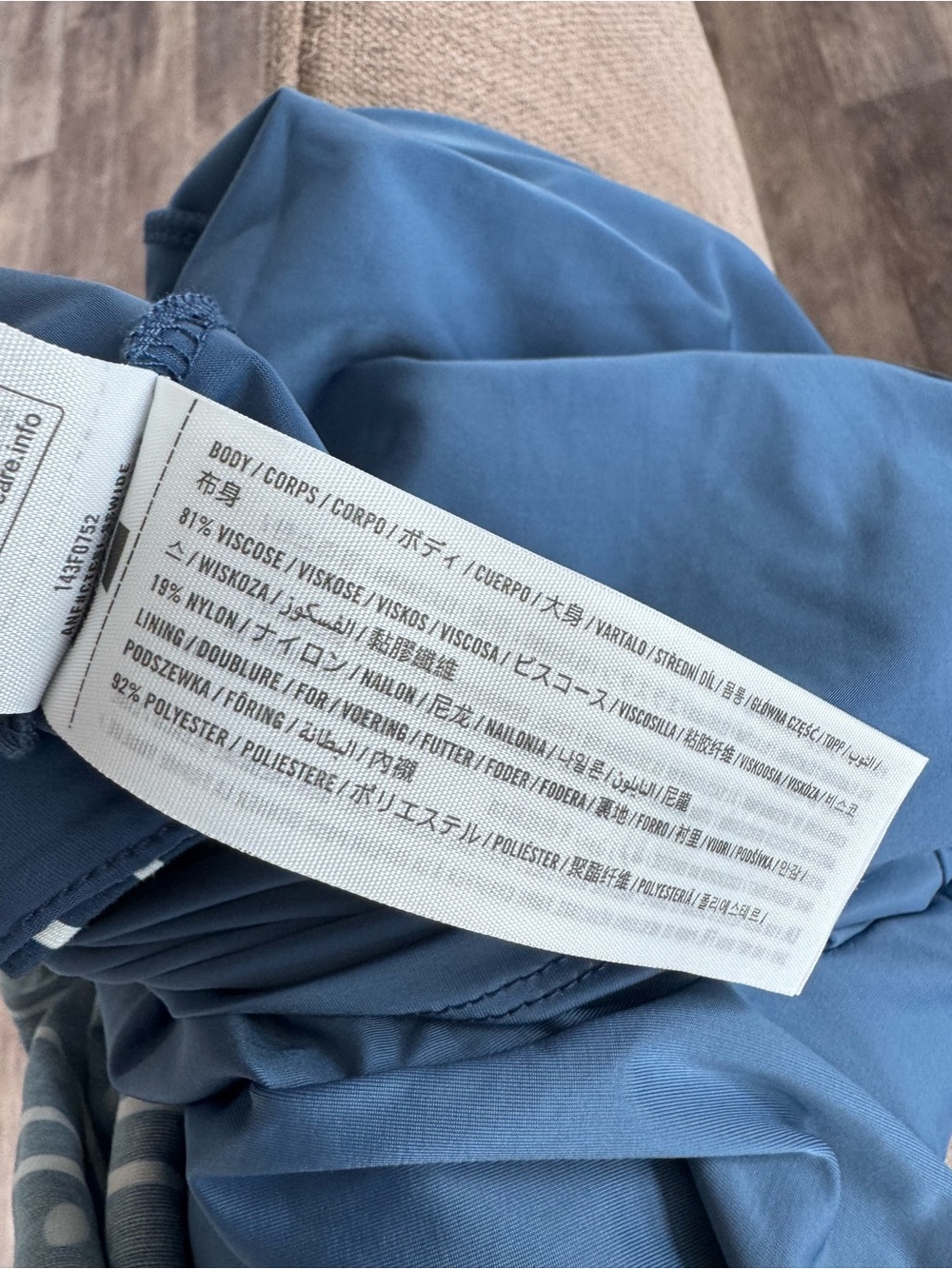 NWT! Abercrombie & Fitch The A&F Sienna Mini Skort - Color: BLUE PATTERN - Picture 4 of 9